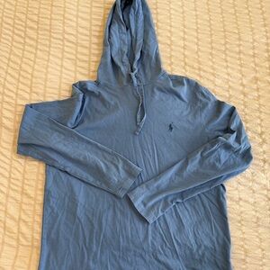Polo Ralph Lauren Light Blue Hooded Shirt